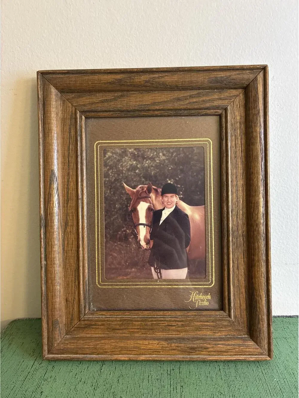 Vintage Solid Wood Picture Frame 7 by 5 Rustic Brown Tabletop Photo Frame